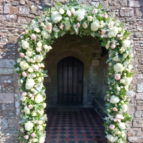 Church floral arch